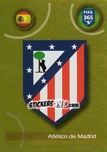 Cromo Atlético de Madrid logo - FIFA 365: 2016-2017. South America - Panini