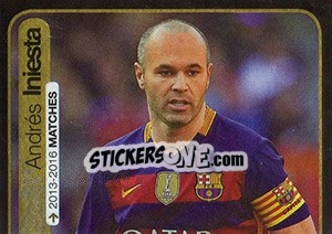 Sticker Andrés Iniesta (FC Barcelona) - FIFA 365: 2016-2017. South America n. 367 - Panini