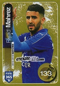 Sticker Riyad Mahrez (Leicester City FC) - FIFA 365: 2016-2017. South America n. 376 - Panini