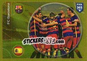 Sticker FC Barcelona team - FIFA 365: 2016-2017. South America - Panini