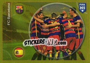 Figurina FC Barcelona team - FIFA 365: 2016-2017. South America - Panini