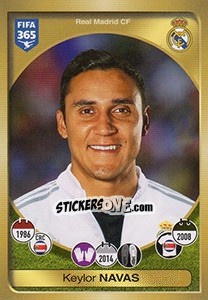 Sticker Keylor Navas - FIFA 365: 2016-2017. South America n. 394 - Panini