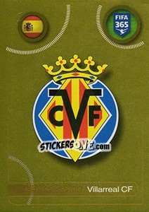 Sticker Villarreal CF logo - FIFA 365: 2016-2017. South America n. 413 - Panini