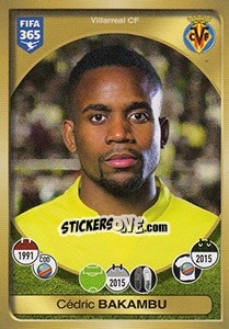 Sticker Cédric Bakambu - FIFA 365: 2016-2017. South America n. 420 - Panini