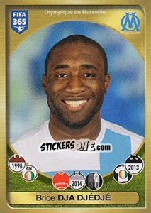 Cromo Brice Dja Djédjé - FIFA 365: 2016-2017. South America - Panini