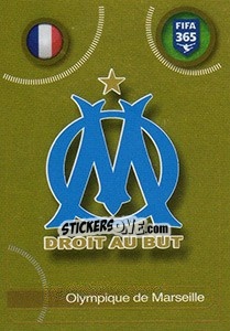 Sticker Olympique de Marseille logo - FIFA 365: 2016-2017. South America - Panini
