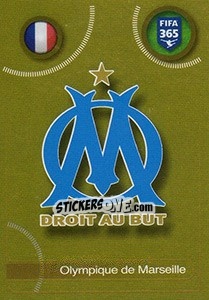 Figurina Olympique de Marseille logo - FIFA 365: 2016-2017. South America - Panini