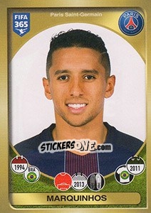 Sticker Marquinhos - FIFA 365: 2016-2017. South America n. 453 - Panini