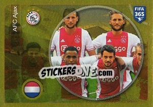 Cromo AFC Ajax team - FIFA 365: 2016-2017. South America - Panini