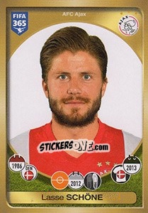 Sticker Lasse Schöne - FIFA 365: 2016-2017. South America - Panini