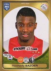 Sticker Riechedly Bazoer - FIFA 365: 2016-2017. South America - Panini