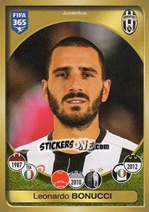 Sticker Leonardo Bonucci - FIFA 365: 2016-2017. South America - Panini