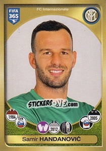 Sticker Samir Handanovic - FIFA 365: 2016-2017. South America n. 502 - Panini