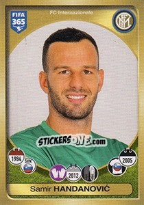 Cromo Samir Handanovic - FIFA 365: 2016-2017. South America - Panini