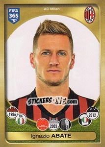 Cromo Ignazio Abate - FIFA 365: 2016-2017. South America - Panini