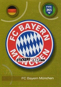 Sticker FC Bayern München logo - FIFA 365: 2016-2017. South America - Panini
