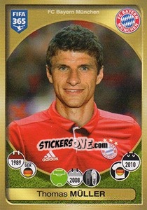 Sticker Thomas Müller - FIFA 365: 2016-2017. South America n. 543 - Panini