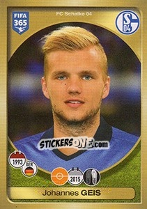 Sticker Johannes Geis - FIFA 365: 2016-2017. South America n. 577 - Panini
