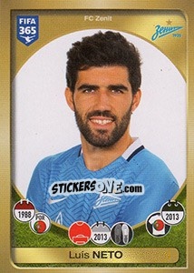 Figurina Luís Neto - FIFA 365: 2016-2017. South America - Panini