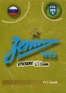 Sticker FC Zenit logo - FIFA 365: 2016-2017. South America - Panini