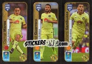 Sticker Osmar Mares / José Guerrero / Rubens Sambueza