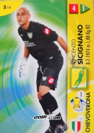 Cromo Vincenzo Sicignano - Calcio Game 2006-2007 n. 3 - Panini