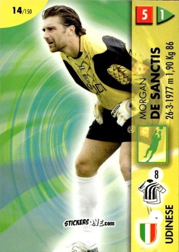 Figurina Morgan De Sanctis - Calcio Game 2006-2007 n. 14 - Panini
