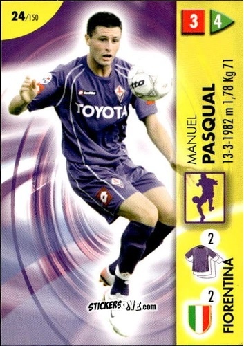 Cromo Pasqual - Calcio Game 2006-2007 n. 24 - Panini