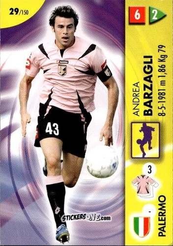 Sticker Barzagli - Calcio Game 2006-2007 n. 29 - Panini