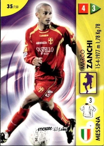 Cromo Zanchi - Calcio Game 2006-2007 n. 35 - Panini