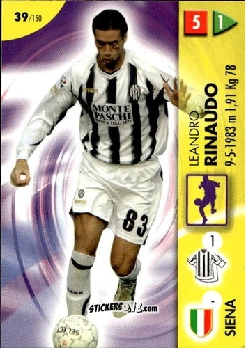 Figurina Rinaudo - Calcio Game 2006-2007 n. 39 - Panini