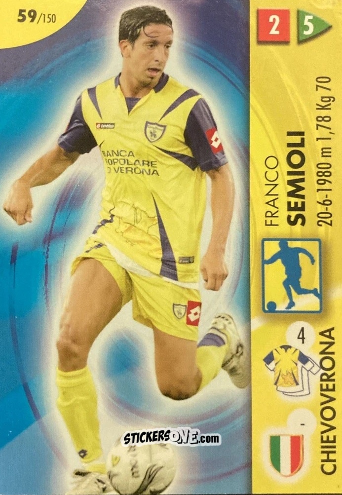 Cromo Semioli - Calcio Game 2006-2007 n. 59 - Panini