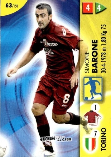 Figurina Barone - Calcio Game 2006-2007 n. 63 - Panini