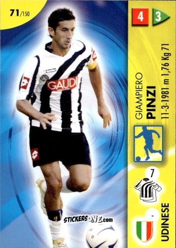 Figurina Pinzi - Calcio Game 2006-2007 n. 71 - Panini