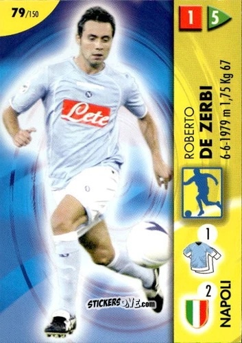 Sticker De Zerbi - Calcio Game 2006-2007 n. 79 - Panini