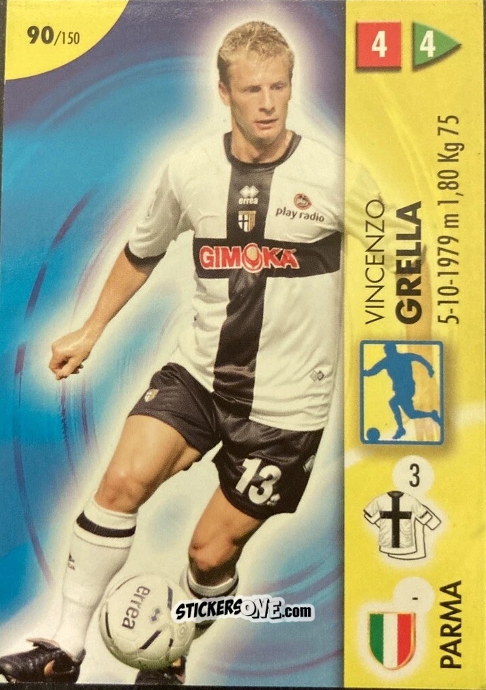 Sticker Grella - Calcio Game 2006-2007 n. 90 - Panini