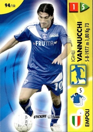 Figurina Vannucchi - Calcio Game 2006-2007 n. 94 - Panini