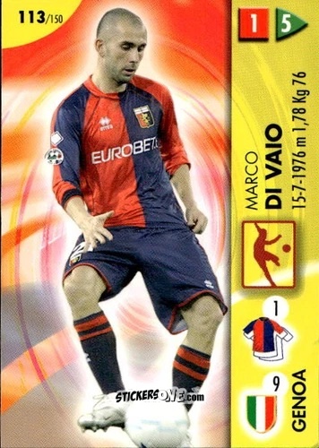 Cromo Marco Di Vaio - Calcio Game 2006-2007 n. 113 - Panini