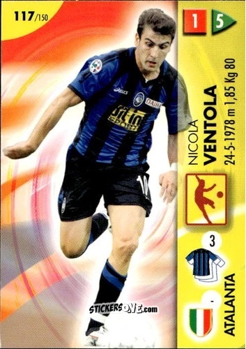 Cromo Nicola Ventola - Calcio Game 2006-2007 n. 117 - Panini