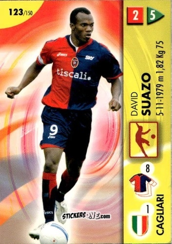 Sticker David Suazo - Calcio Game 2006-2007 n. 123 - Panini