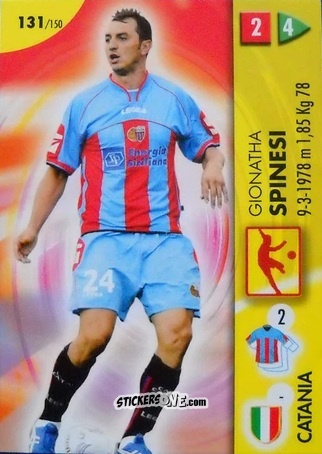 Sticker Gionatha Spinesi - Calcio Game 2006-2007 n. 131 - Panini