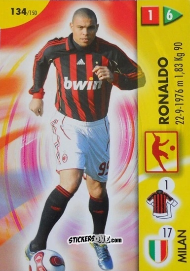 Sticker Ronaldo - Calcio Game 2006-2007 n. 134 - Panini