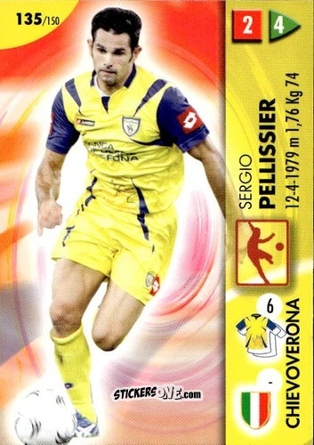 Sticker Sergio Pellissier - Calcio Game 2006-2007 n. 135 - Panini