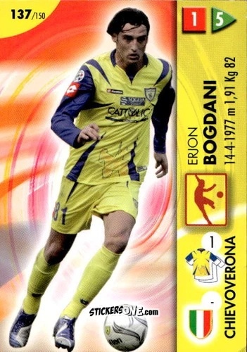 Cromo Erjon Bogdani - Calcio Game 2006-2007 n. 137 - Panini