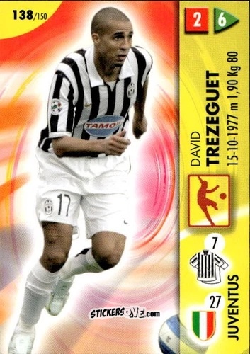 Sticker David Trezeguet - Calcio Game 2006-2007 n. 138 - Panini