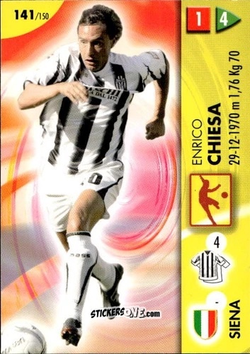 Figurina Enrico Chiesa - Calcio Game 2006-2007 n. 141 - Panini