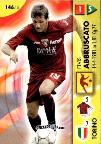 Cromo Elvis Abbruscato - Calcio Game 2006-2007 n. 146 - Panini