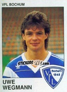 Sticker Uwe Wegmann - German Football Bundesliga 1989-1990 - Panini