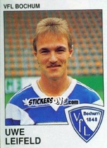 Cromo Uwe Leifeld - German Football Bundesliga 1989-1990 - Panini