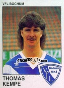 Cromo Thomas Kempe - German Football Bundesliga 1989-1990 - Panini